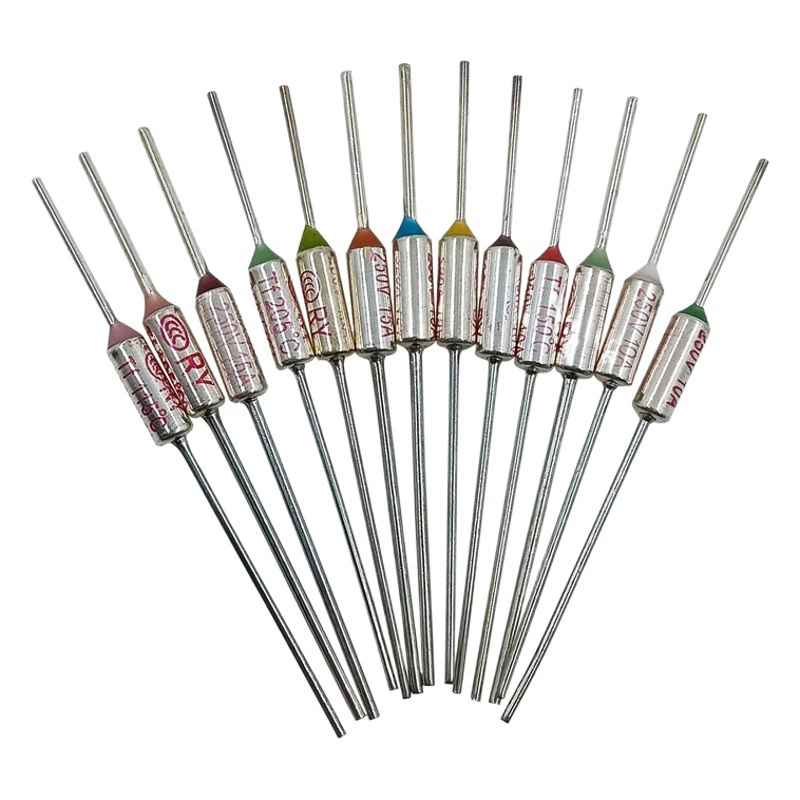 Предохранитель температуры RY TF Термопредохранитель из стекловолокна 250 В 60 градусов-300 градусов металлический температурный предохранитель плавкий