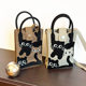 2025 Spring New Cartoon Kitten Mobile Phone Bag Knitted Bag Women's Casual Crossbody Bag Fashionable All-match Bag
