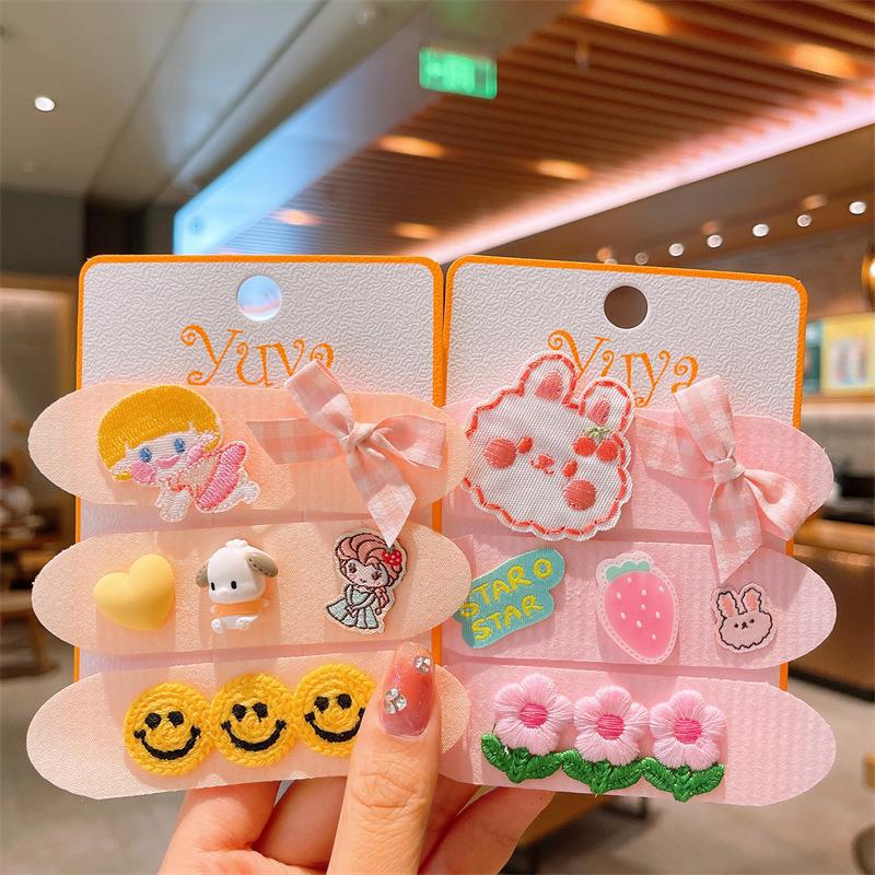 Niños flequillo Cabeza trasera Velcro bebé pelo roto acabado artefacto horquilla niña palo pelo no duele pelo Post