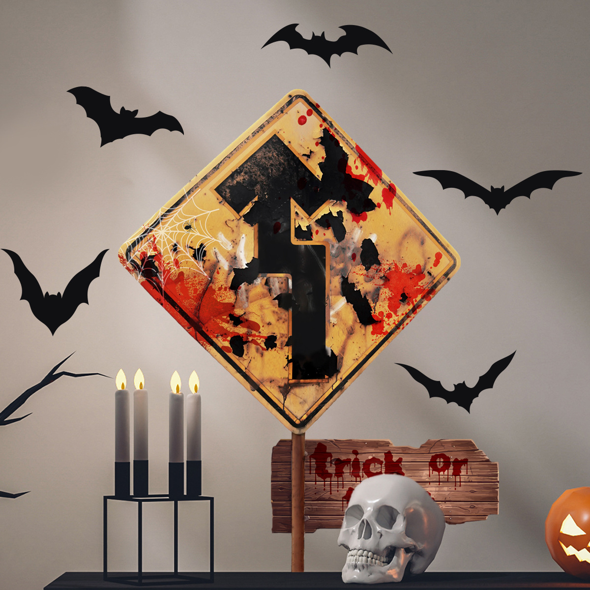 Decorative Blood Drops Wall Sticker Self-adhesive Pvc Wall Mural_voghion.com