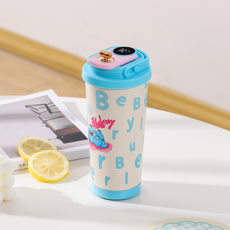 新しい 316 ステンレス鋼断熱コーヒーカップスマート温度測定高価値男性と女性の学生ウォーターカップ卸売|undefined