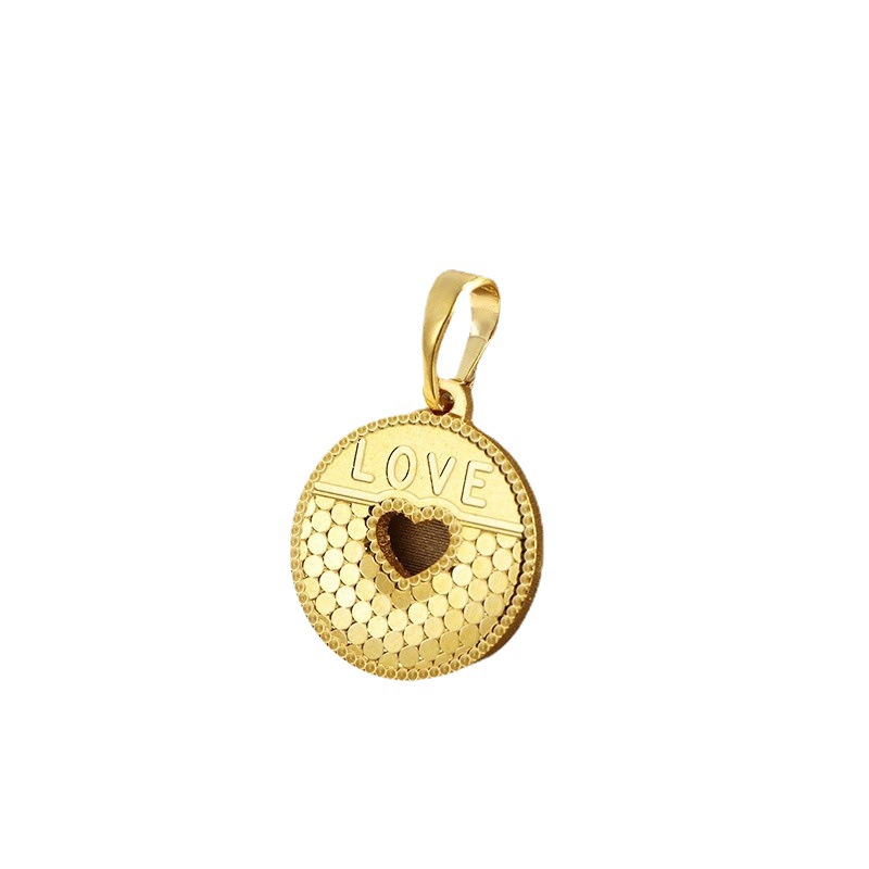 Xupar espejo de la joyería de panal geométrico redondo colgante collar de las mujeres de la moda de lujo ligero nicho colgante accesorios de la joyería