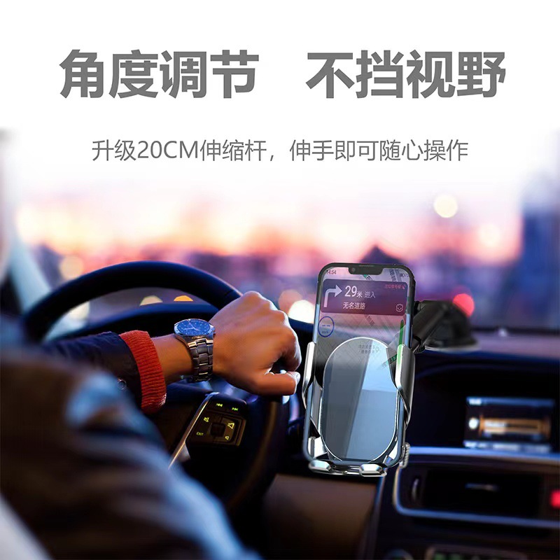 Car Mobile Phone Holder Mirror Automatic Clip Rotatable Air Outlet Navigation Manufacturer Wholesale Mirror Rotation