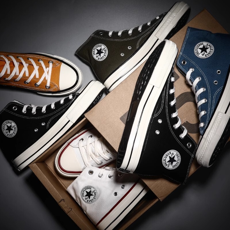 High-Quality Converse 1970S Canvas Shoes for Men, Summer Style, High and Low Top, Couple's Vulcanized Sneakers for Women