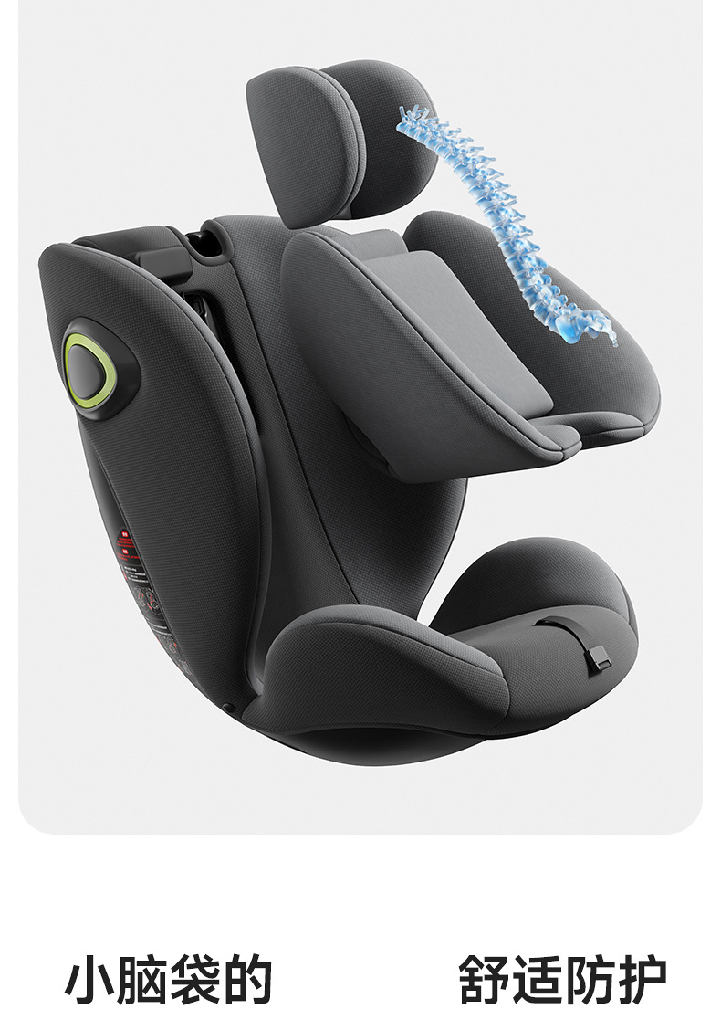 Small-month-old baby child car safety seat can sit and lie 0-4-7-12 years old baby universal two-way installation