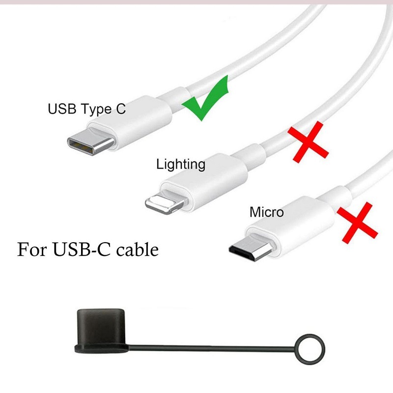 TYPE-C Erkek Kafa Halatlı Toz Geçirmez Kapak USB Veri Kablosu Şarj Kablosu Fiş Toz Geçirmez Kapak C Port Koruma Kılıfı Tıkacı