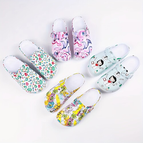 Summer Beach Slides Lightweight Women Slides Nurse Beach Flip-Flops