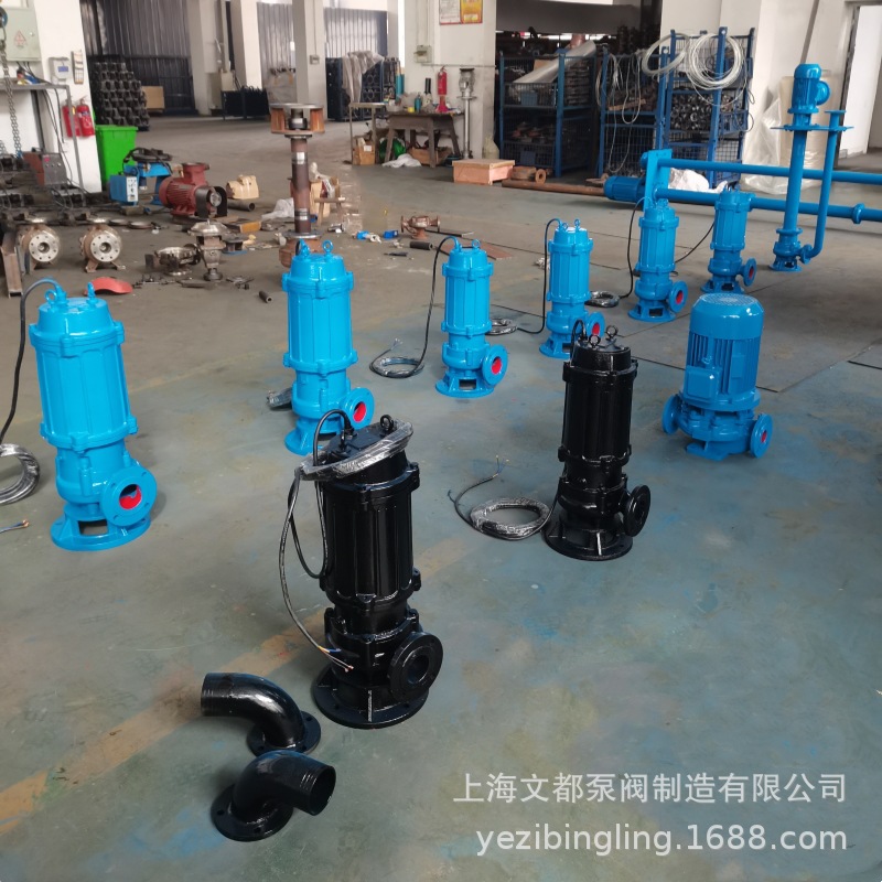 文都牌100WQ100-15-7.5KW型无堵塞潜污泵潜水泵排污泵工程排水泵