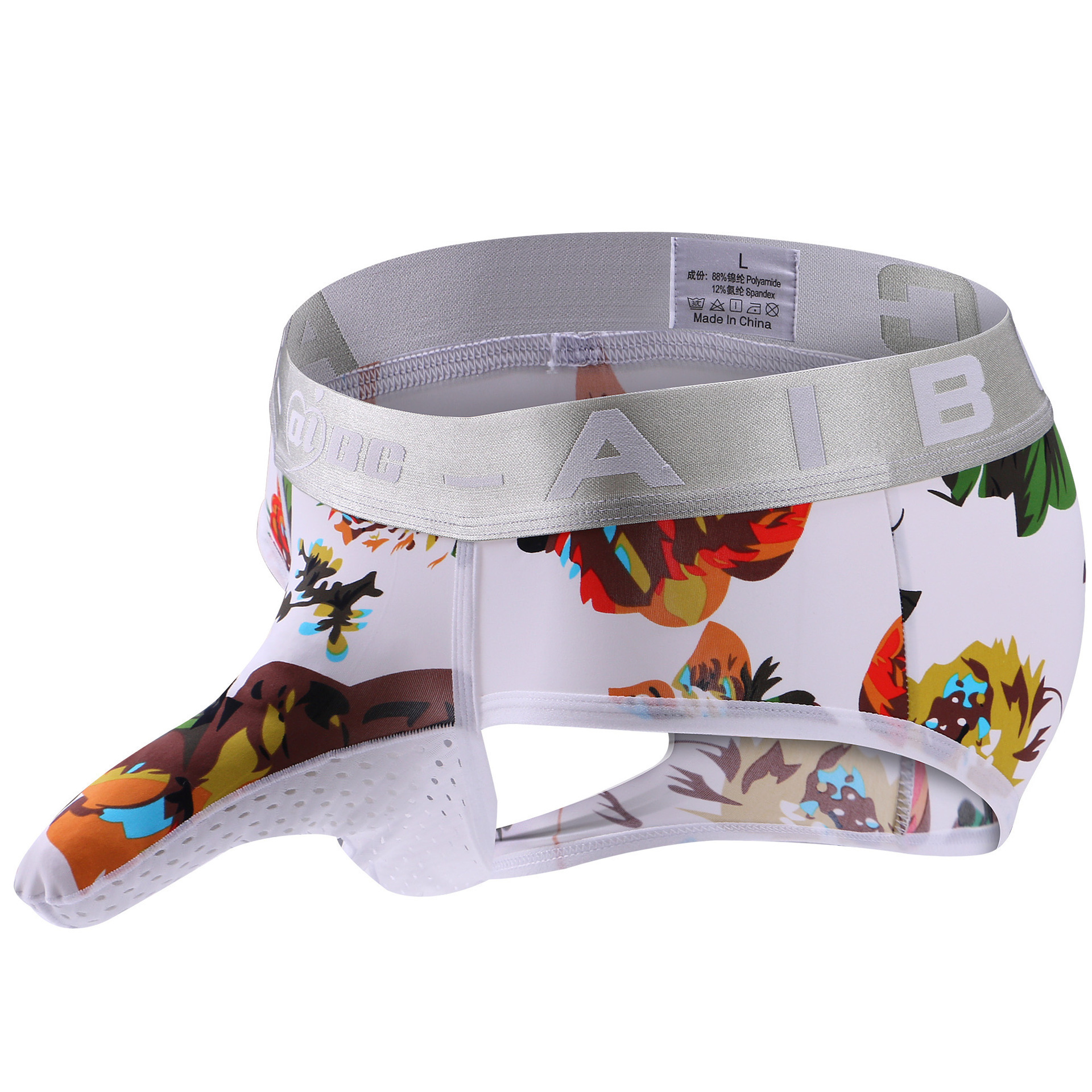 Zhongshan Printed Men's Briefs, Breathable and Quick-Drying, Bullet-Shaped Separation Triangle Head, Men's Bikini, Thin Style