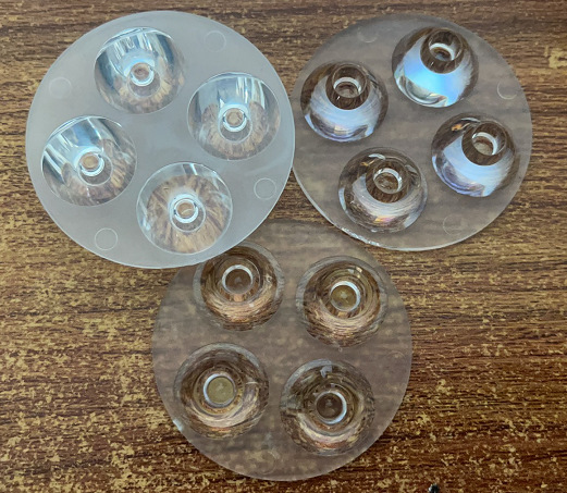 LED透镜 50mm  光面  4合1 15度 30度 无脚