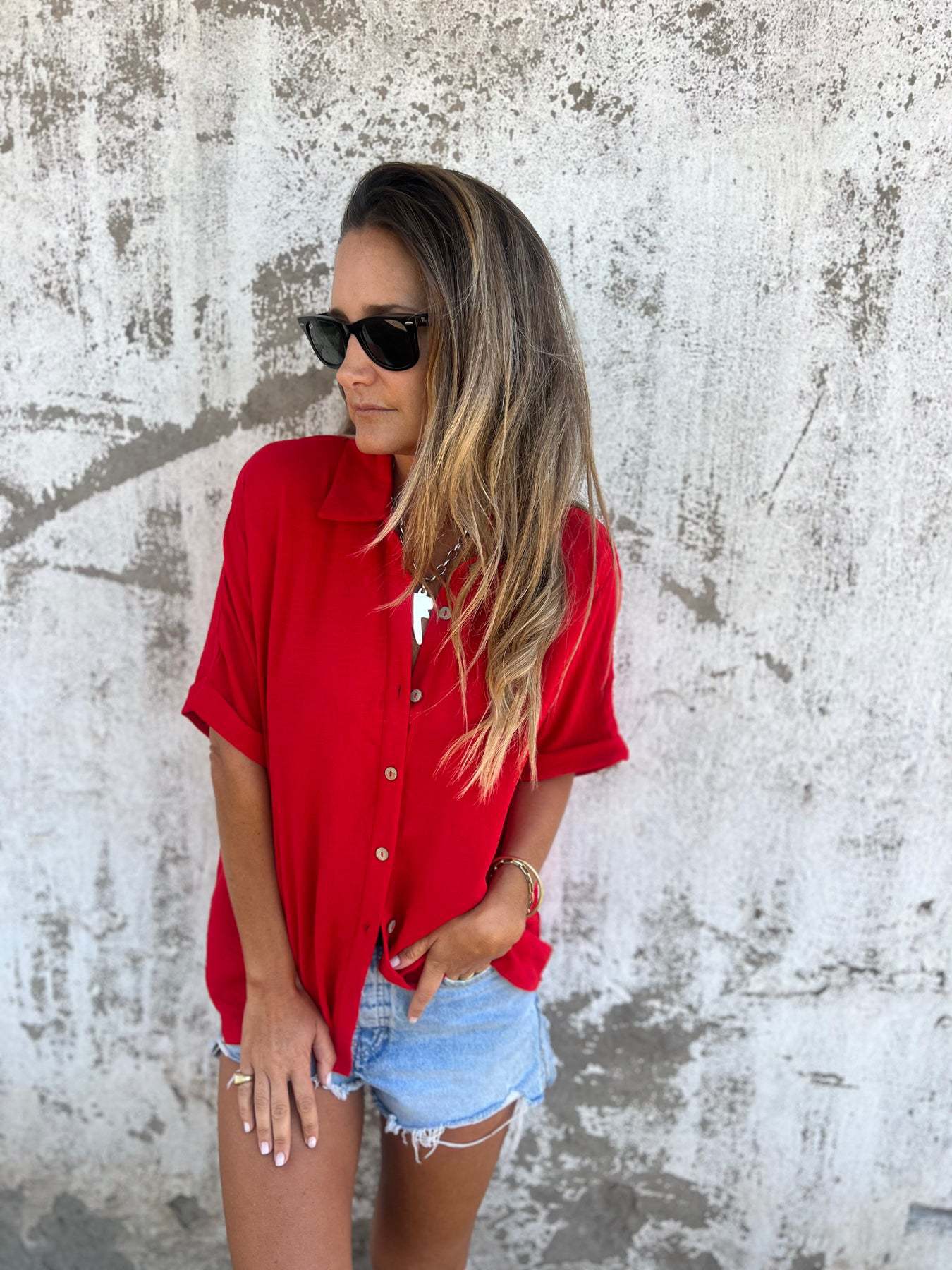 2026 Cross-Border European And American Independent Site Spring/Summer Women's Turn-Down Collar Casual Top_ecoleips.com