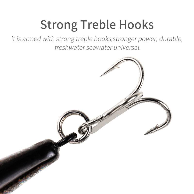 Shallow Diving Flukes Sinking Soft Jerkbaits Bass Trout Fresh Water Fishing Lure