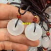 Organic protective amulet jade, buckle, pendant white jade