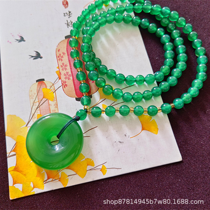 크리소프레이즈 안전버클(직경 약 30mm, 두께 약 8mm), 비드체인 포함