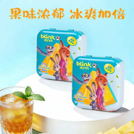 冰力克益生菌果粉薄荷糖口气清新持久糖果口香零食含片压片糖