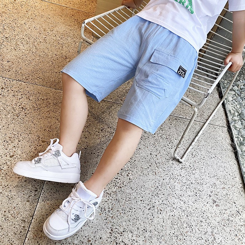儿童短裤夏季男童外穿裤子韩版中大童宽松薄款夏天运动五分休闲裤