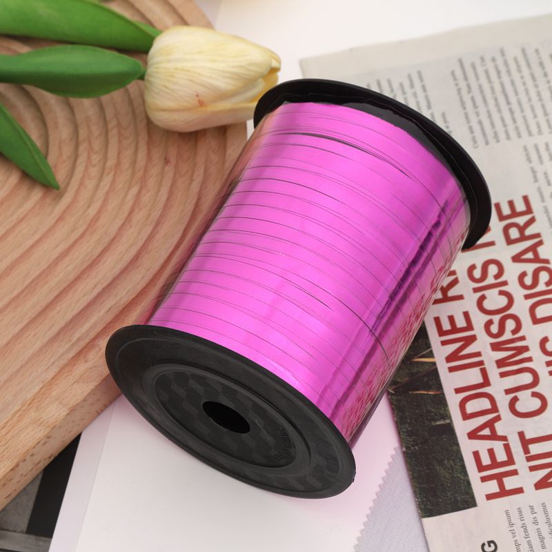 Decoración de fiesta de boda transfronteriza 500 yardas superficie brillante ajuste globo cinta cumpleaños bandera cordón