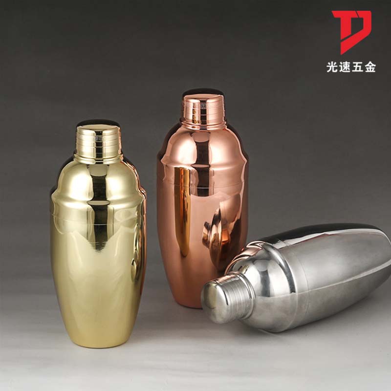 Venta directa de fábrica de coctelera de acero inoxidable nuevo estilo agitador de vino japonés shaker de tres etapas taza de nieve 500ml
