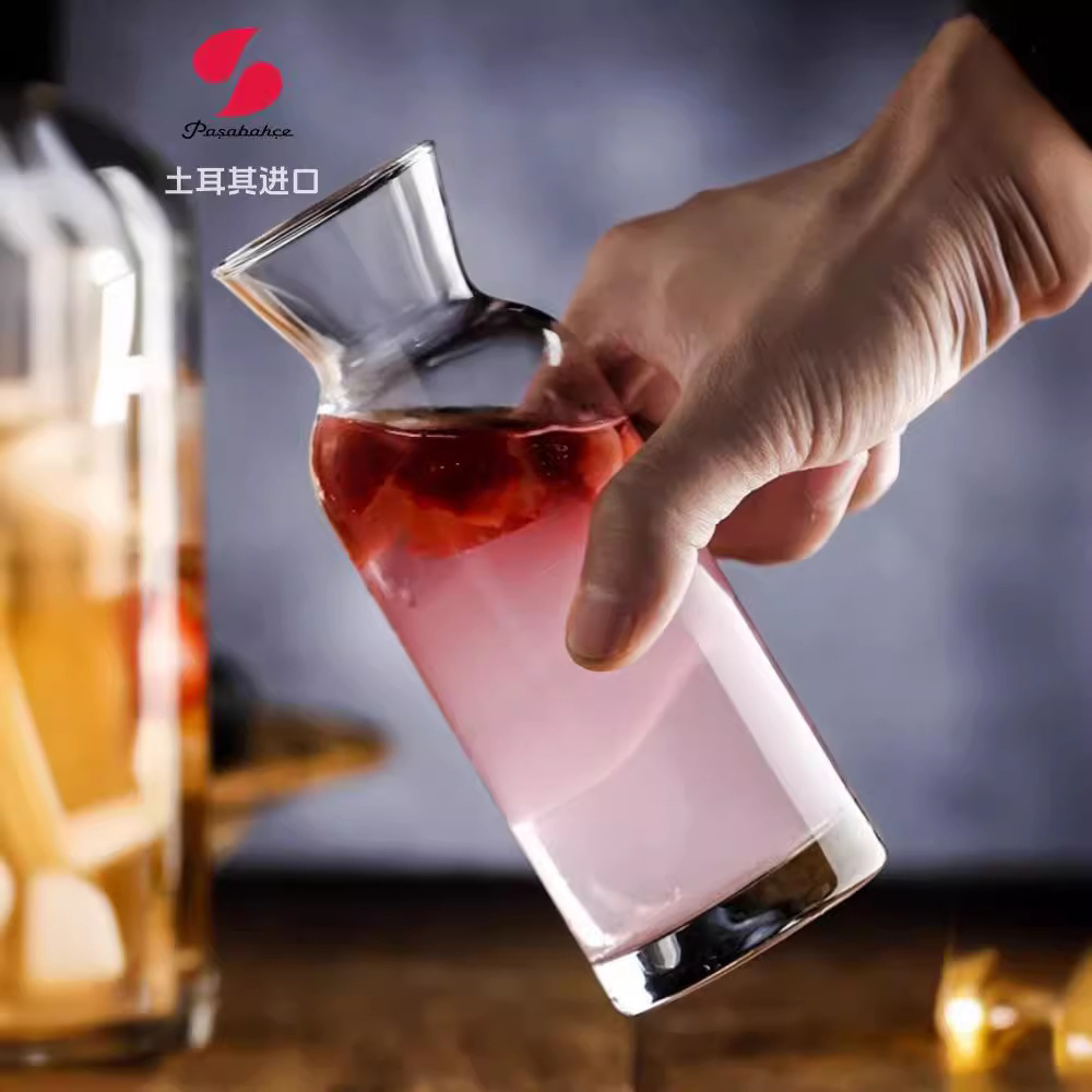 Importación turca pasapachi frutas taza de té fría botella de vidrio limón bebida taza de té frutas tetera