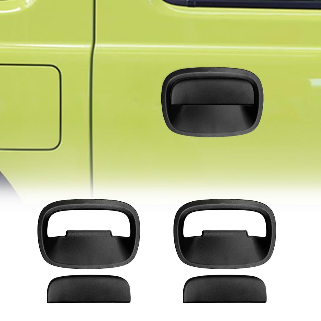 Suitable for 3-Door and 5-Door Jimny Jimny Jb64 Jb74 Black Warrior Modified Handle Cover Headlight Cover Taillight Cover