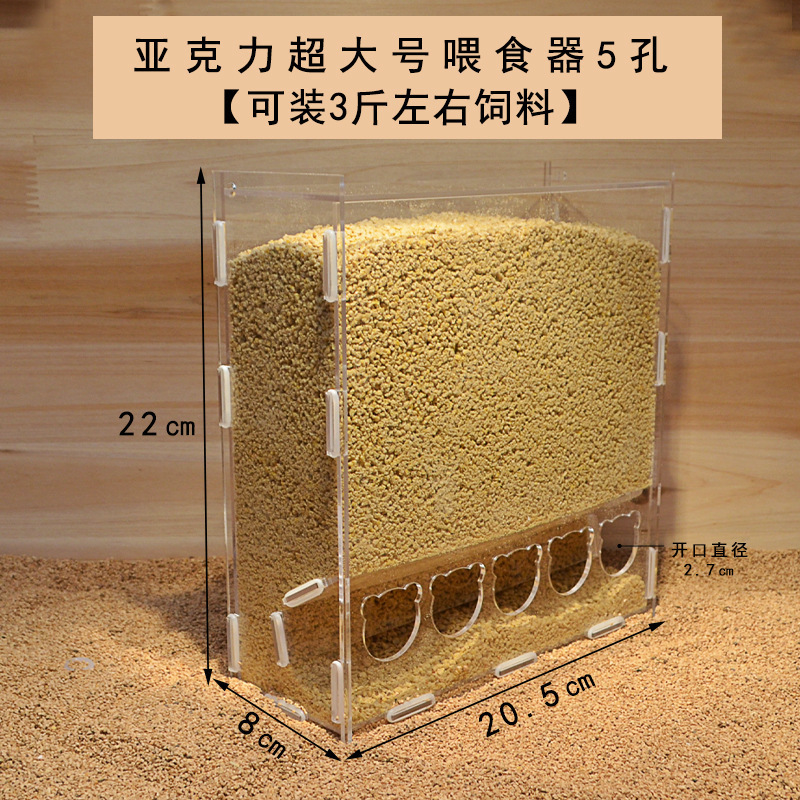 亚克力超大号5孔喂食器♜✦