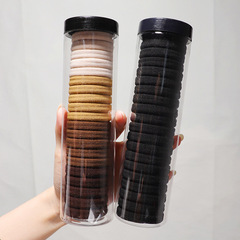 Elastic hair tie for women, high elasticity, durable, coarse rubber band hair clip, black hair ribbon, does not pull hair, summer use