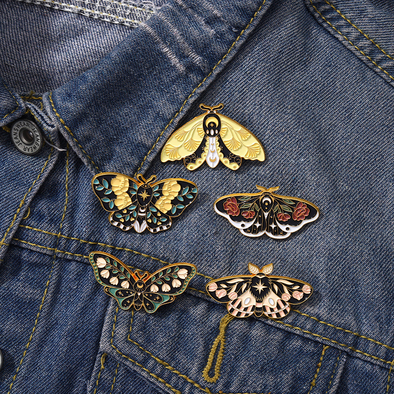 Fashion Butterfly Alloy Stoving Varnish Brooches display picture 1