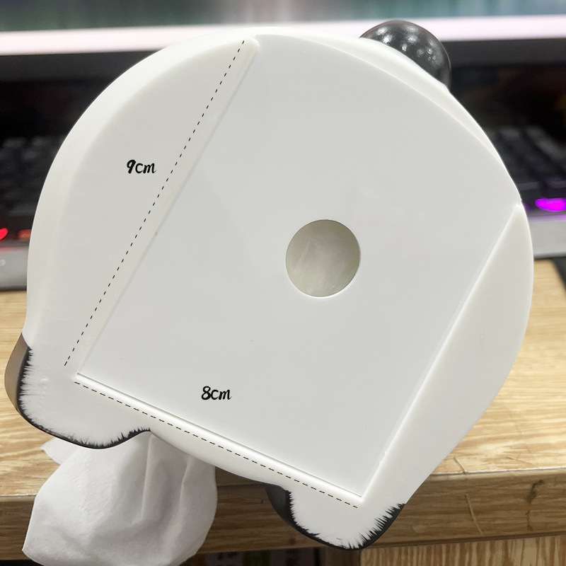 ビニール耐性パンダティッシュボックスかわいいクリエイティブリビングルームコーヒーテーブル装飾品ホームストレージレストランデスクトップ紙引き出し|undefined