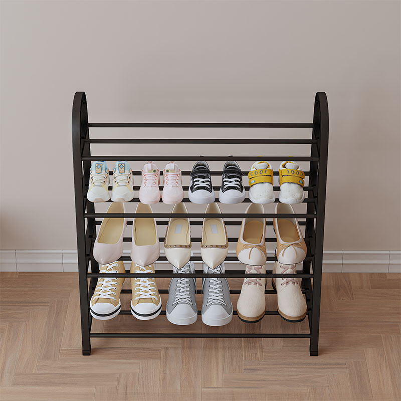 Weiyi una línea simple Zapatero creativo Luz de lujo a prueba de polvo de almacenamiento multi-capa montado dormitorio zapatillas rack