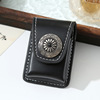 Lighter leather case black