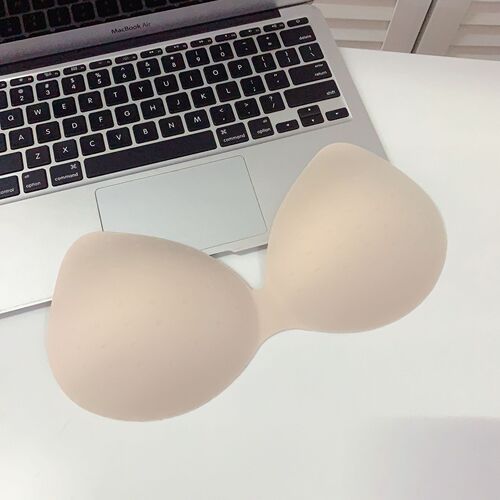 Superior Seamless Bra Pads, Ultra-Thin Breathable with Hollow Thick Pads, One-Piece Integrated Cup Nipple Pastel Latex Cotton for Women