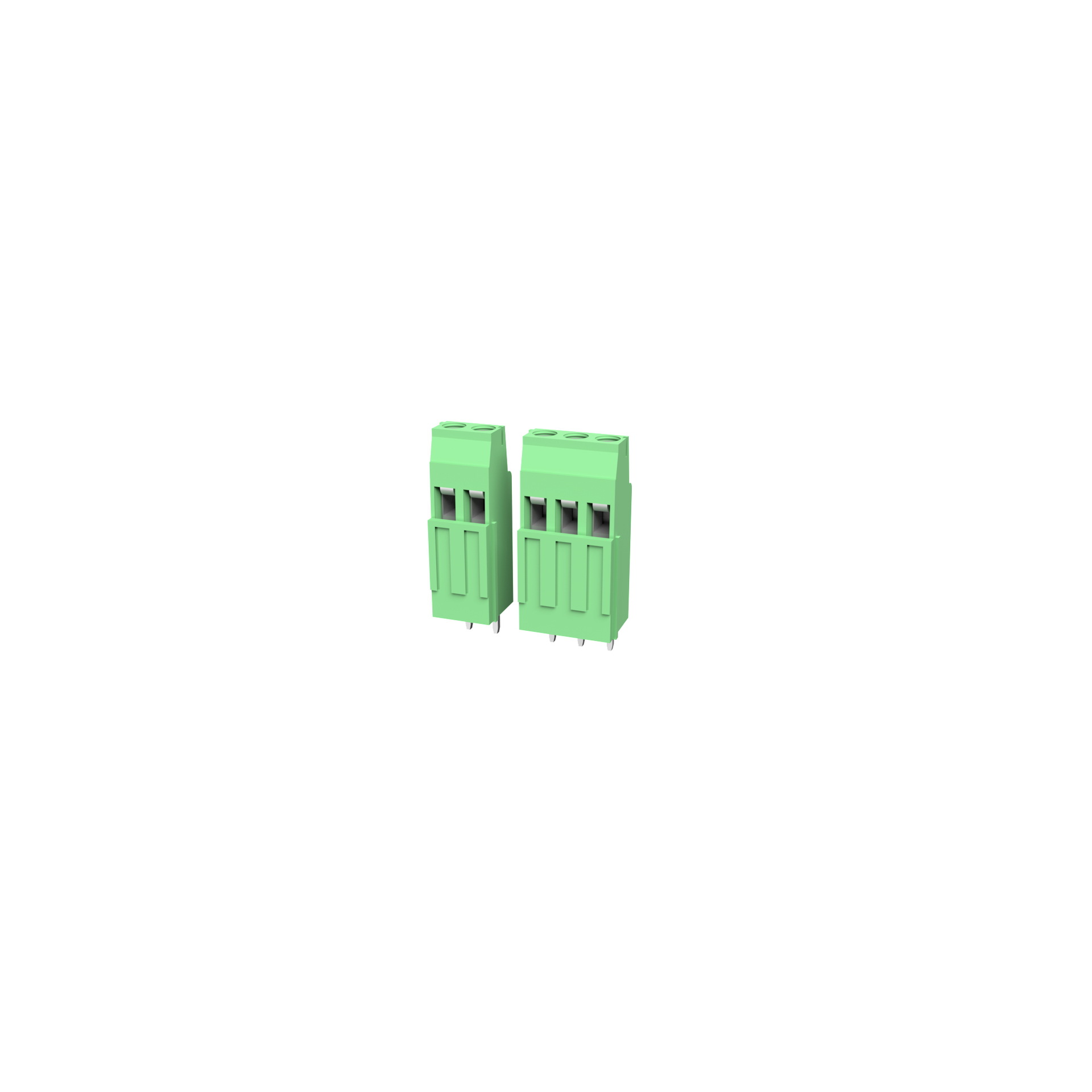 宁波三和 SH152H-5.08-02P/03P（130H-5.08） PCB接线端子 绿色接