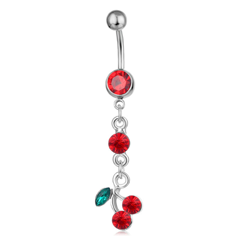 Fashion Fruit Rhinestone Belly Ring display picture 1