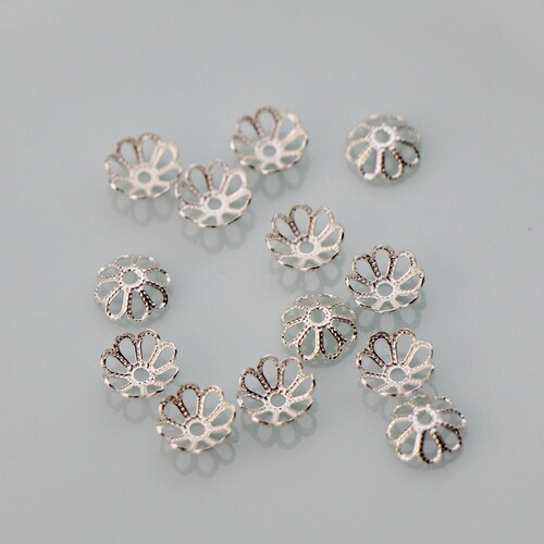 Yuzou Flower Hat Handmade Gold Light Gold DIY Bracelet Ear Eco-Friendly Color Flower Base Hair Accessory Self-Made Decorations Hollow Accessories