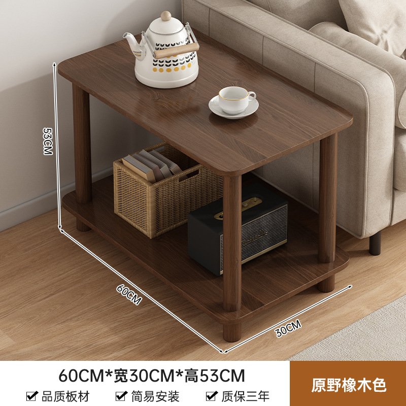 Mesa de cabecera para alquiler de habitaciones, mesa de té moderna y simple, mesa pequeña, dormitorio simple, pequeño estante de cabecera.