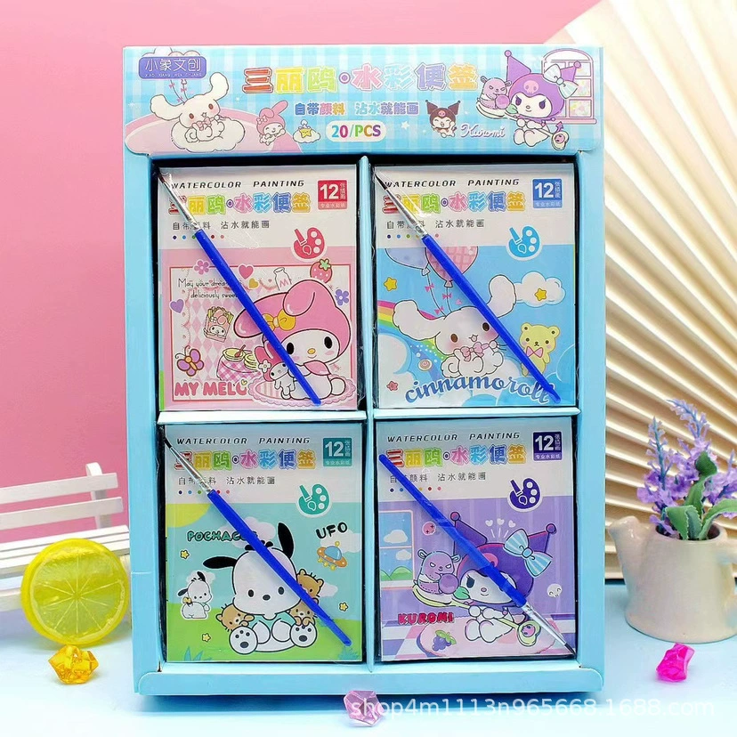 Sanrio, раскраска с пигментами, гуашь, акварель, книга с рисунками, ручная работа, граффити