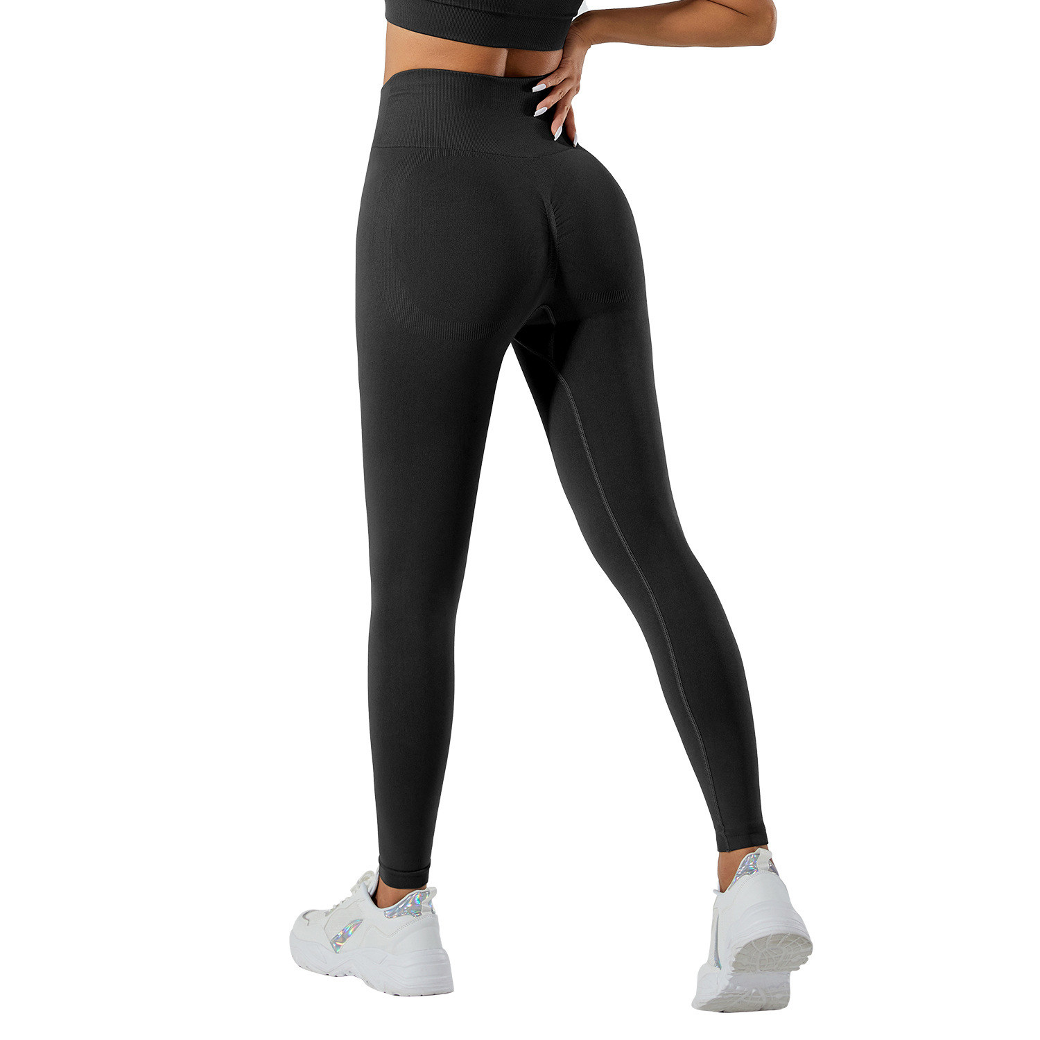 Sin vergüenza línea pantalones de yoga Levantamiento de cadera de cintura alta de mujer melocotón Medias elásticas de cadera Pantalones deportivos correr pantalones de fitness Pantalones