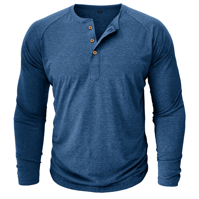 autumn and winter men's long-sleeved T-shirts, men's bottoming shirts, men's t-shirt clothing processing_voghion.com