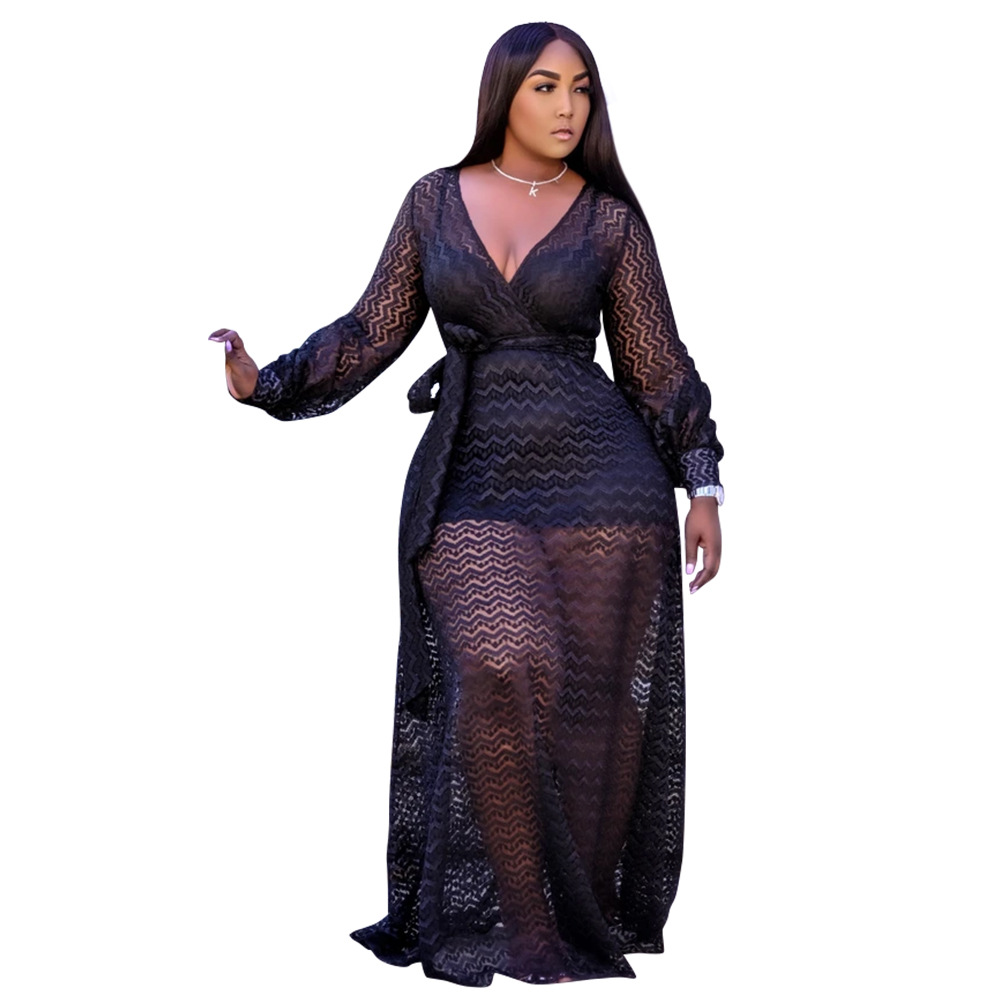 Mesh See-Through Sexy Dress NSCYF68175