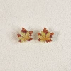 Maple leaf, mosquito coil, ear clips
