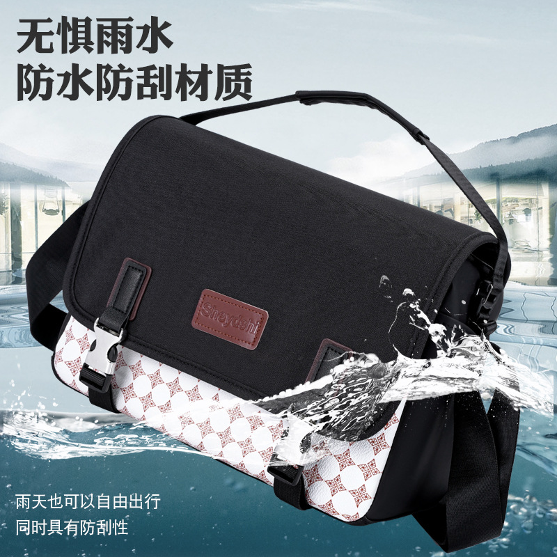 Bolsa impermeable para cámara, de un solo hombro, adecuada para cámaras sin espejo Canon, Nikon, Sony, Fuji, DSLR, antirrobo, resistente al desgaste