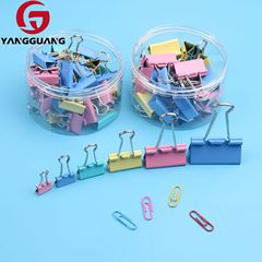 Colorful long-tail clips swallowtail clips metal large and small ticket clips data clips file clips office and study stationery
