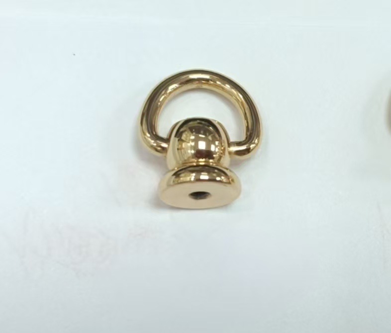 工場直販 純銅製リング回転式モンクヘッドバッグ用金属金具 アクセサリー 人形吊り下げ紐用回転金具 360度回転|undefined