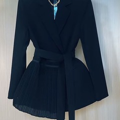 新品感轻奢气质西装外套女2025春季新款收腰系带休闲上衣时尚西服