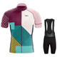 2021 new gradient color summer breathable cycling clothing short sleeve suit road bike mountain road bike equipment