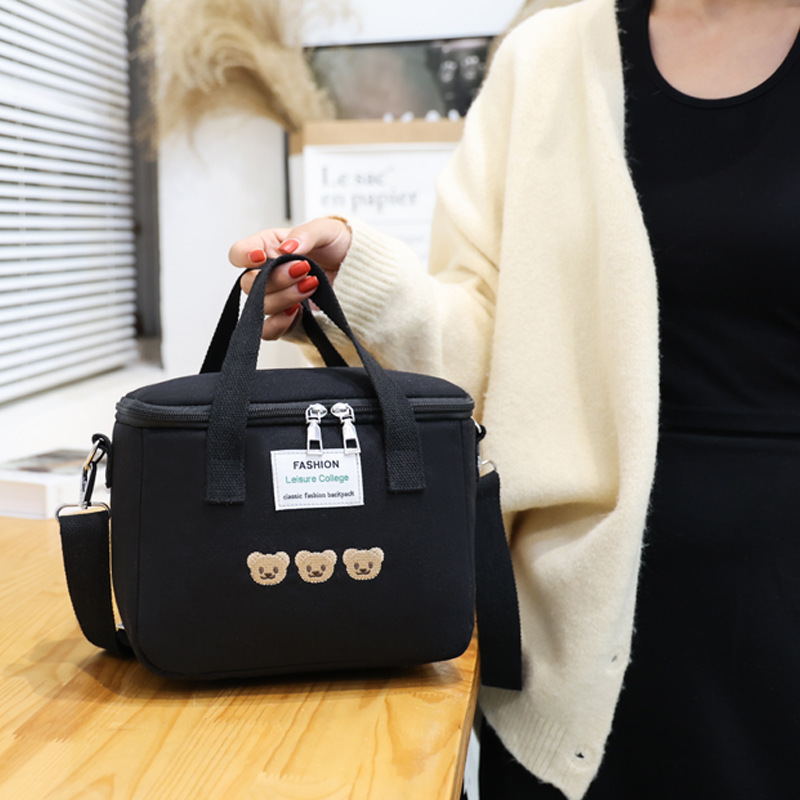 クロスボーダー小型ポータブルママバッグ断熱バッグかわいいクマ哺乳瓶おむつ収納バッグシングルショルダークロスボディママバッグ|undefined