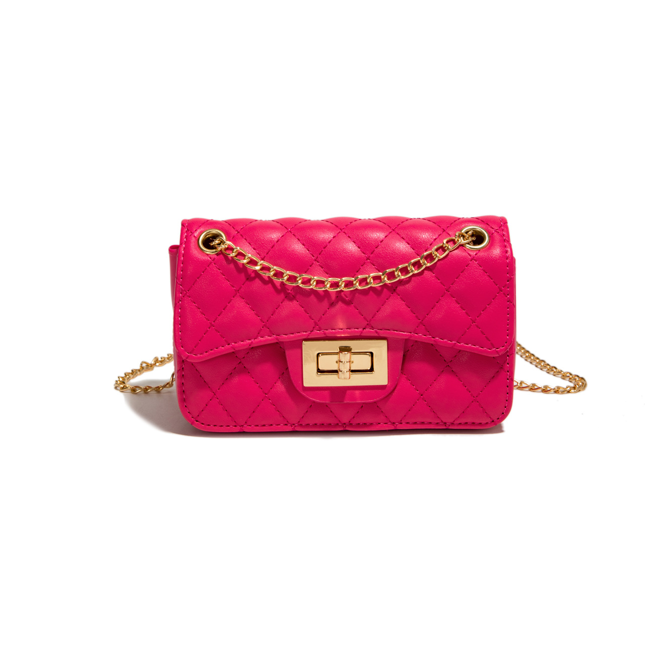 Bolsos para mujer 2025 nuevo estilo de moda versión coreana de la bolsa de cadena de rombos pequeño estilo fragante bolso diagonal de un solo hombro bolso femenino todo fósforo pequeño bolso cuadrado