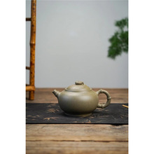 山国工夫茶 紫砂壶宜兴紫砂全手工茶壶 名家作品 方标圆竹壶-