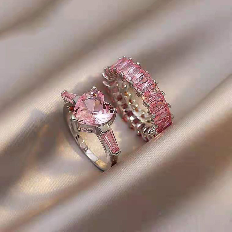 Fashion Geometric Metal Plating Artificial Gemstones Women's Rings 1 Piece display picture 2