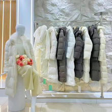 【弟壹俪人鹅绒服】25冬季加厚白鹅绒羽绒服真狐狸毛品牌外贸尾货